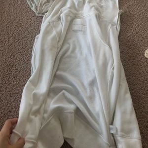 Victoria secret white zip up sweatshirt